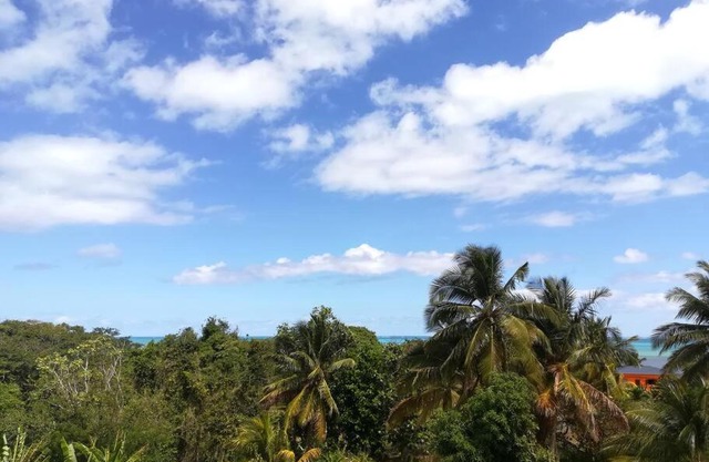 Haut de villa avec vue sur la mer