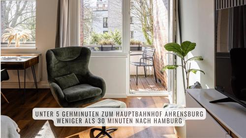 have-a-nice-Stay - nahe Bahnhof - 20 Minuten nach Hamburg - trotzdem ruhig gelegen - 6 Minuten zu Fuß ins Zentrum Ahrensburg - modern eingerichtet
