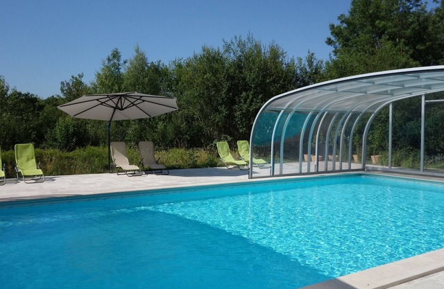 High-end self-catering cottages in nature, with pick-your-own produce.