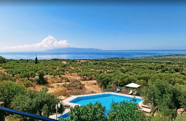 Hilltop Kefalonia 15-Bedroom Sea View Villa With Pool