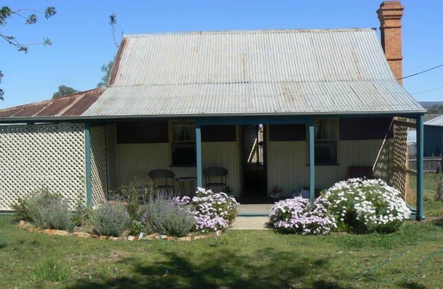 Historical workers cottage in the Main Street of Texas