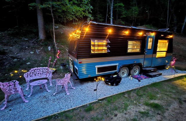 Hodge Spot Camper on Prayer Mountain-Off Grid Farm