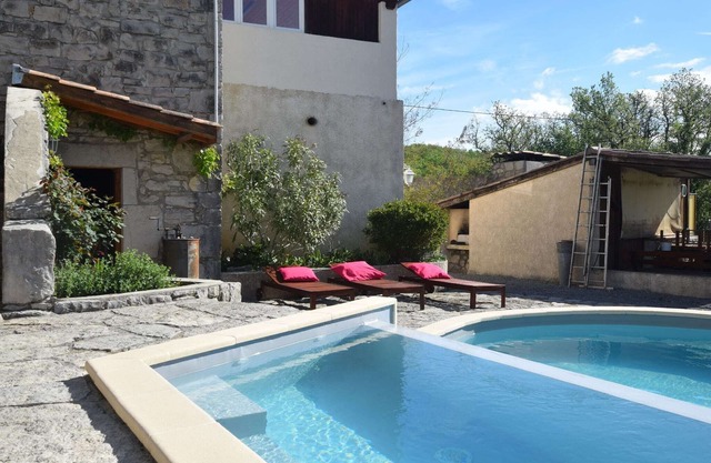 Holiday House in Lanas with Heated Pool