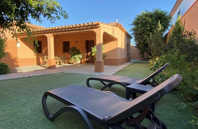House with private garden and shared pool