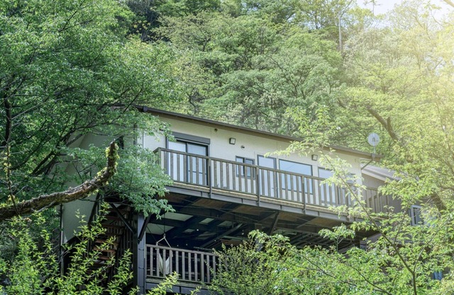 House with a large terrace and a natural hot spring rock bath/Atami Shizuoka