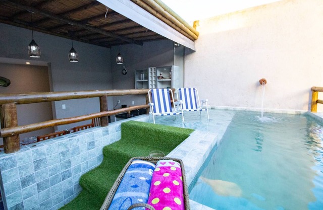 House With Gourmet Area 250m from the Beach