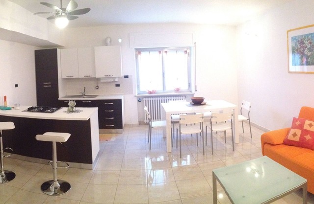 In villa, comfortable apartment with garden