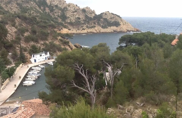 Independent apartment in villa, in the pines overlooking the sea.