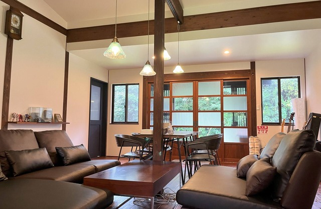Hoshiyadori is a guesthouse located at the southernmost tip of Amami Oshima, a remote island in Japan. After swimming with sea turtles on the beach in front of you, enjoy a barbecue under the stars!