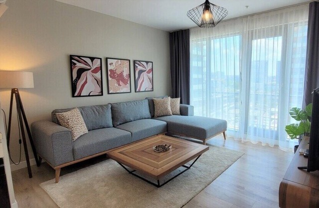 Kick back and relax in this calm, stylish space