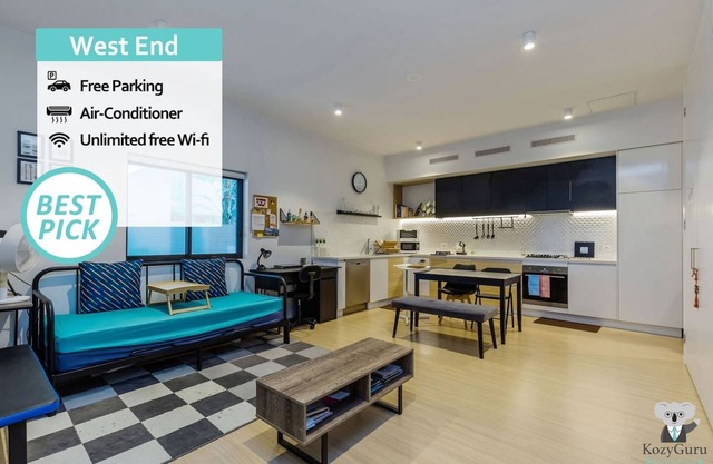 KOZYGURU | West End | 10 mins to City | 1 Bed APT + FREE PARKING | QWE017