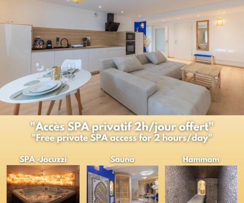 L'Andalouse - SPA Privatif - Jacuzzi Hammam Sauna