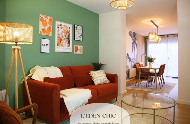 L'eden Chic- Balnéo-jardin-parking Gratuit, à Deux pas de la Carrière Wellington