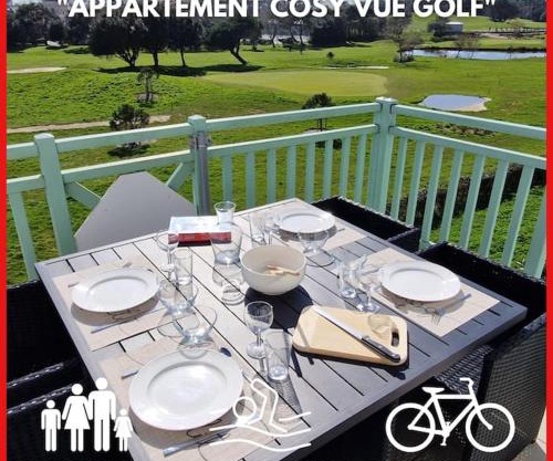 "LA P'TITE PAUSE" Appartement 4 personnes, vue golf, accès parc aquatique gratuit
