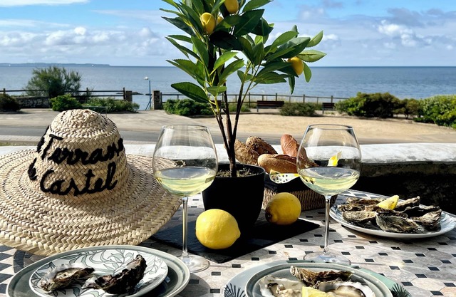 LA TERRASSE DE CASTEL, sea view, GR34, beach, private garden and reserved parking space