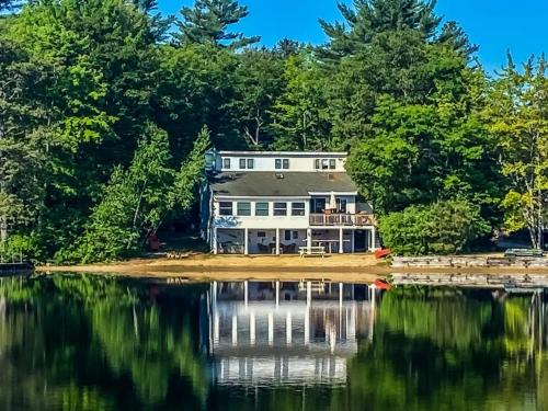 Lake Home with Private Beach and Hot Tub