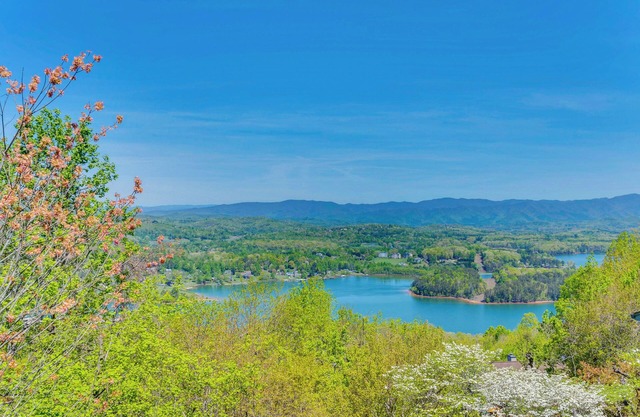 Lake-View Condo with Covered Deck in Hiawassee!