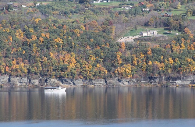 Lake view home on a bluff overlooking Seneca Lake