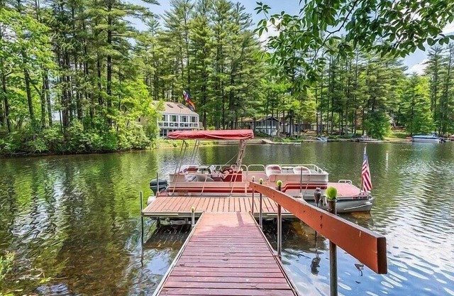 Lakefront Home with Private Dock and Kayaks/SUPs Please note that this home does not have air conditioning. Box fans are provided and because of our proximity to the lake, it is cooler in the evenings.