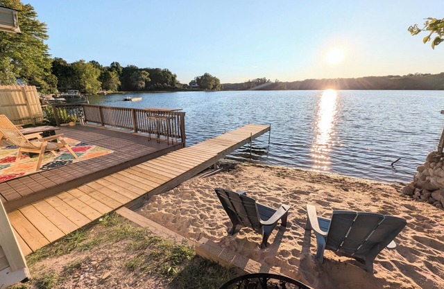 Lakefront Home with Sunsets, Dock, and Deck! Dogs Stay Free!