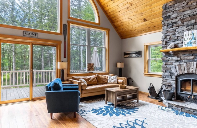 Lakefront house on Sebec Lake, ME. Fast WiFi, chef!