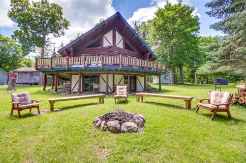 Lakefront Retreat with Dock and Yard in Remer!