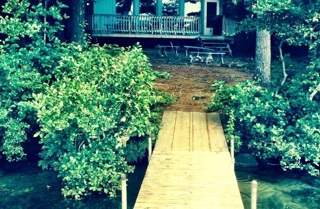 Lakeside cottage, pretty view of Trickey Pond. #gladview#trickeypond