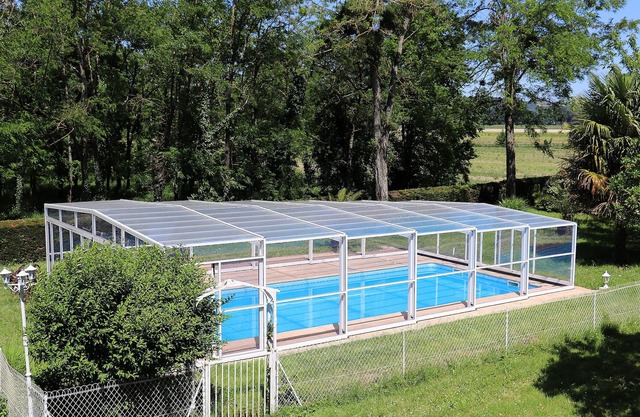 Large detached house with park, pool and spa.