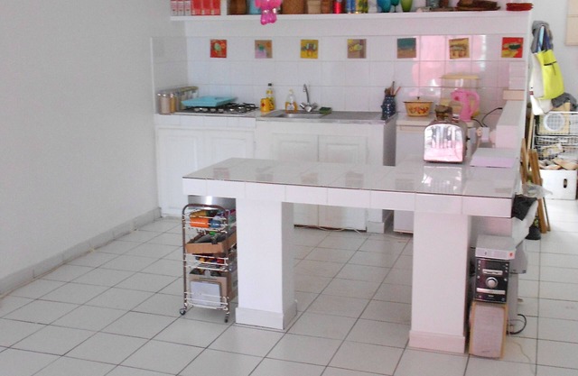 Large furnished, TERRACE, 3m from the sea on foot