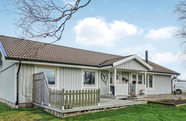 Large, inviting Ferienhus with great conservatory and views of the surrounding fields.