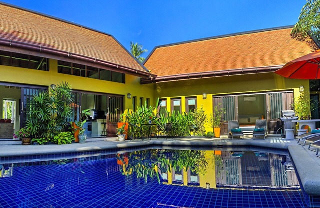 Large salt water Pool, jetted Plunge pool, Meditation/Yoga Room, Car-5 Min Lamai