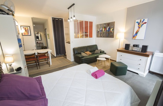 Large studio 36m2 facing south and bordering Place Marcadieu