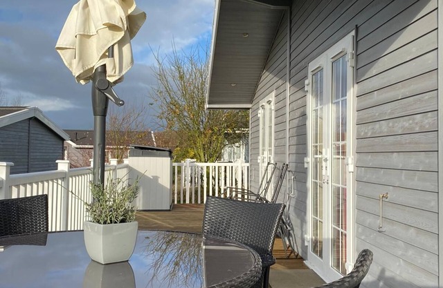 Largest size of lodge available at the Marina. Pet friendly & disabled access.