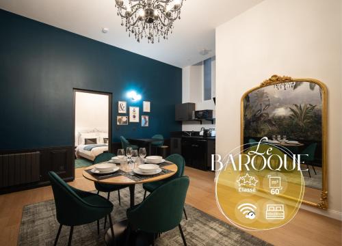 Le Baroque - Grand T2 Confort, Lit Queen Size
