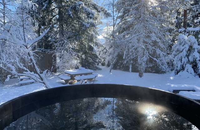 Le Bois des Bruyères, Chalet 4 Pers with heated Norwegian bath included