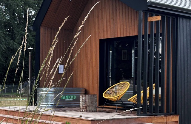 Le Chêne, wooden lodge with private Nordic bath