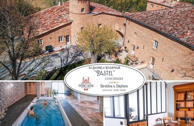 Le Pastel - Swim spa - Hamman - Sauna - 2 people