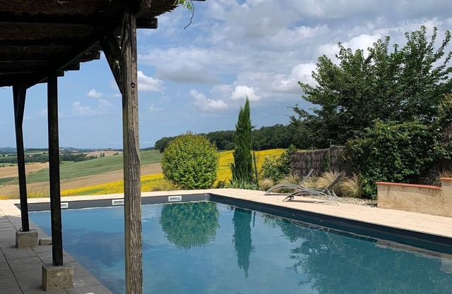 Les 5 Terrasses - Gascony - SW FrancenA private pool & a fantastic view !
