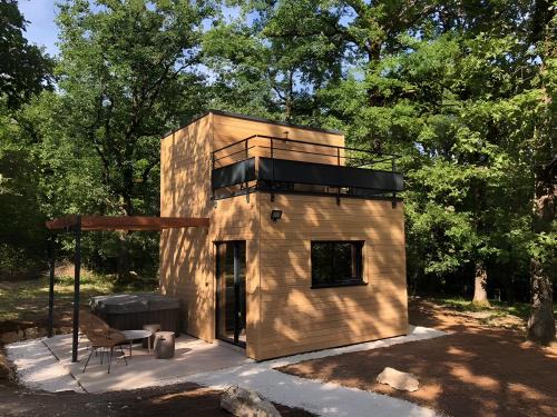 Les Crouquets-Cabane Spa Des Noyers