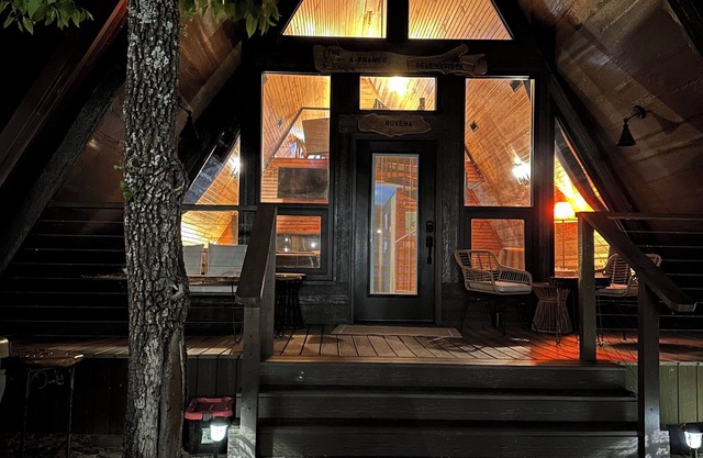 LIKE NO OTHER, SECLUDED couples only Aframe on Grand Lake, Oklahoma. Private.