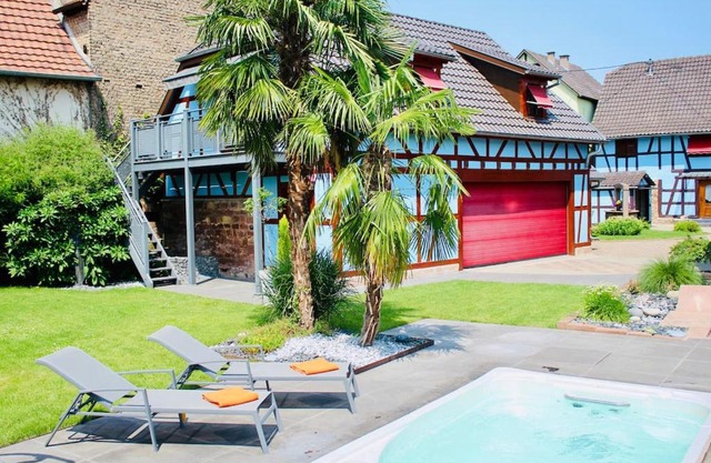Loft dans corps de ferme - Accès jacuzzi