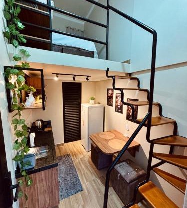 Loft novo, colchões com massagem, mobiliado e aconchegante
