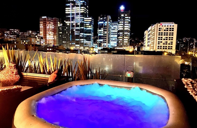 Loft + private terrace with jacuzzi, fireplaces, cinema, panoramic view