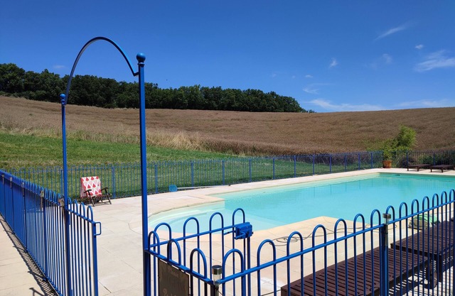 Lovely farmhouse with pool, fibre optic internet and glorious views near Cadours