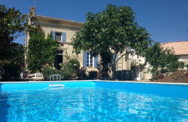 Lovely Renovated Charentaise Farmhouse with pool overlooking fields