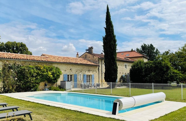 Lovely stone house large private heated pool and gardens, ideal for families