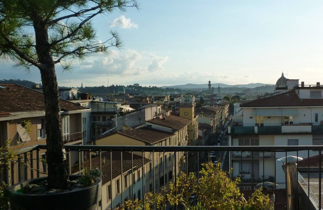 lux design attic | beautiful terrace | great city view over Duomo and Fiesole
