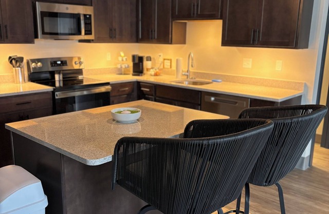 Luxury 1-bedroom Condo Downton Wifi, Balcony, Washer/Dryer, Full Kitchen