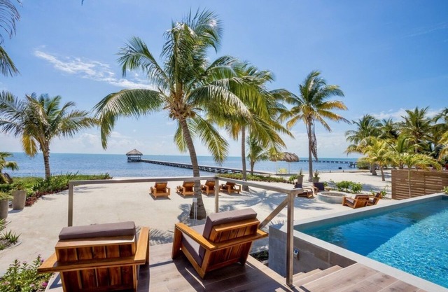 Luxury beachfront home with private pool, gym, & more!