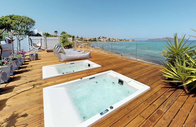 Luxury Beachfront Crete Villa | Villa Island Princess | 3 Bedrooms | Direct.